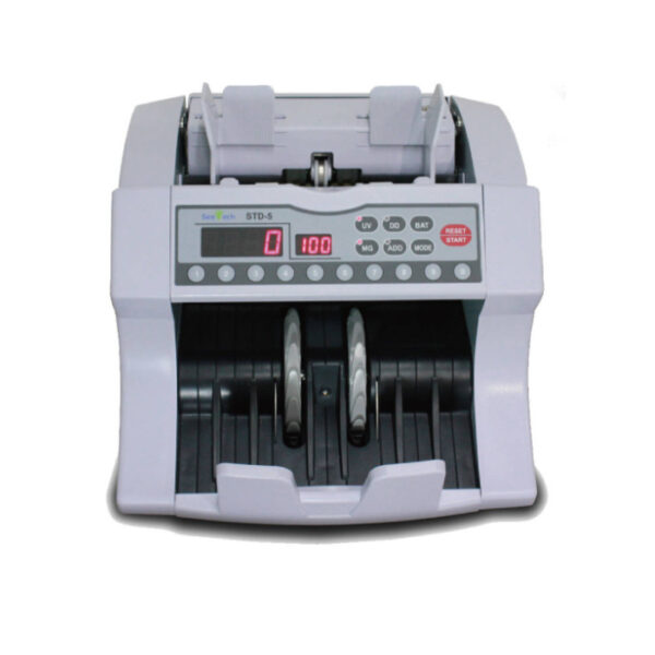 Hitachi STD-5 Standard Banknote Detector, Optical Density & Double (IR), Size, Ultraviolet (UV) & FL , Magnetic Detection, Up to 1,800 Notes/Min Counting Speed, FND LED Display | STD-5